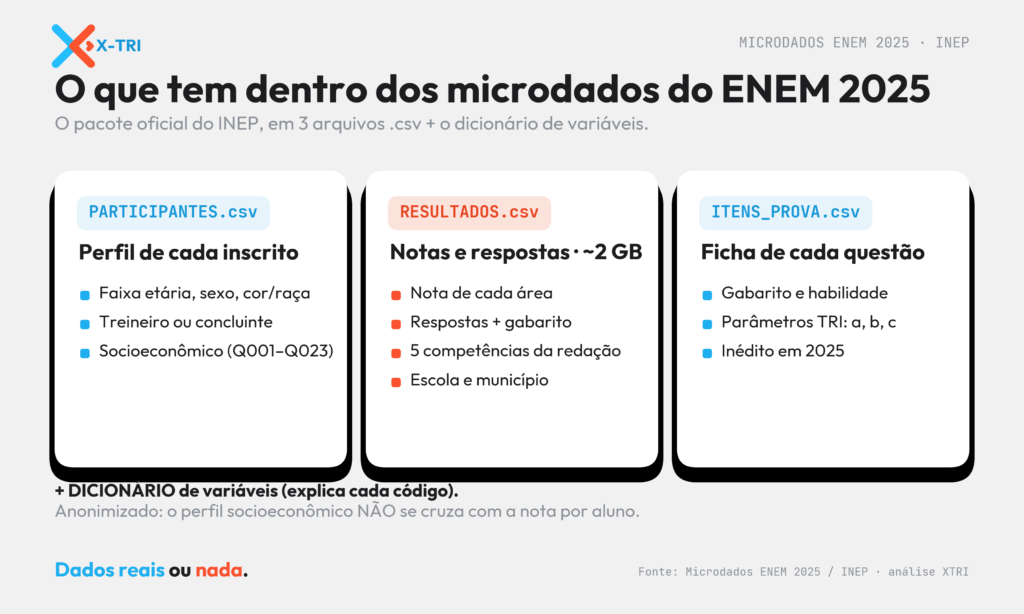 Microdados do ENEM: o que são, como baixar e o que revelam